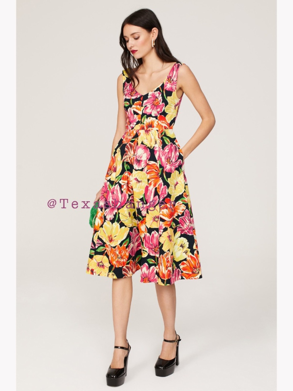 Kate Spade NWT Painted Tulips Grace Dress Size 6
